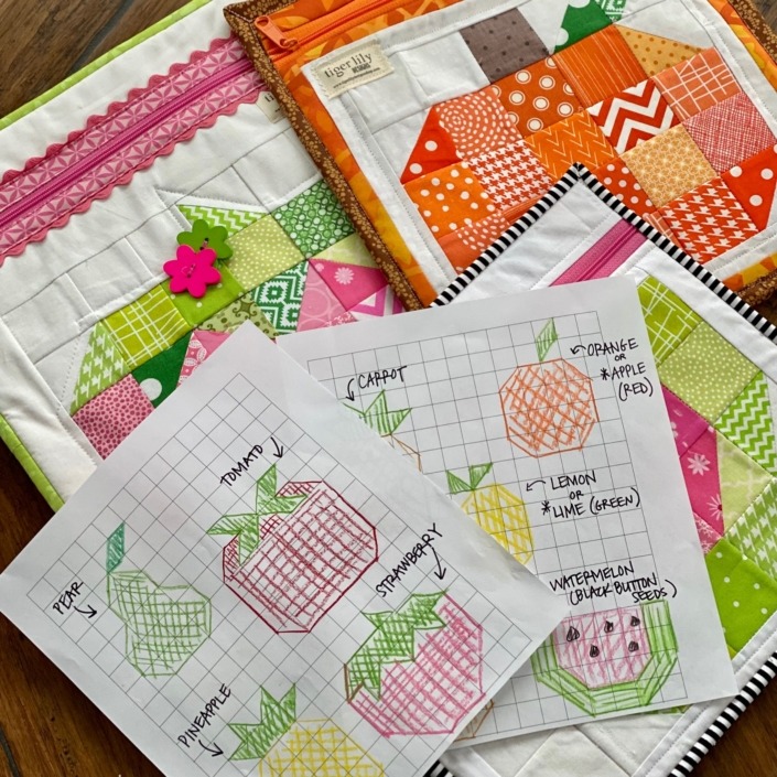 Fruit Basket Quilt Block Pattern – Tiger Lily Designs